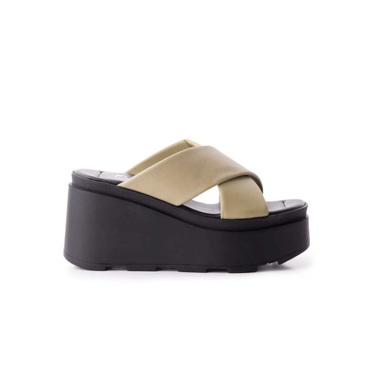 Sunshine Light Khaki Leather sold by L'Intervalle