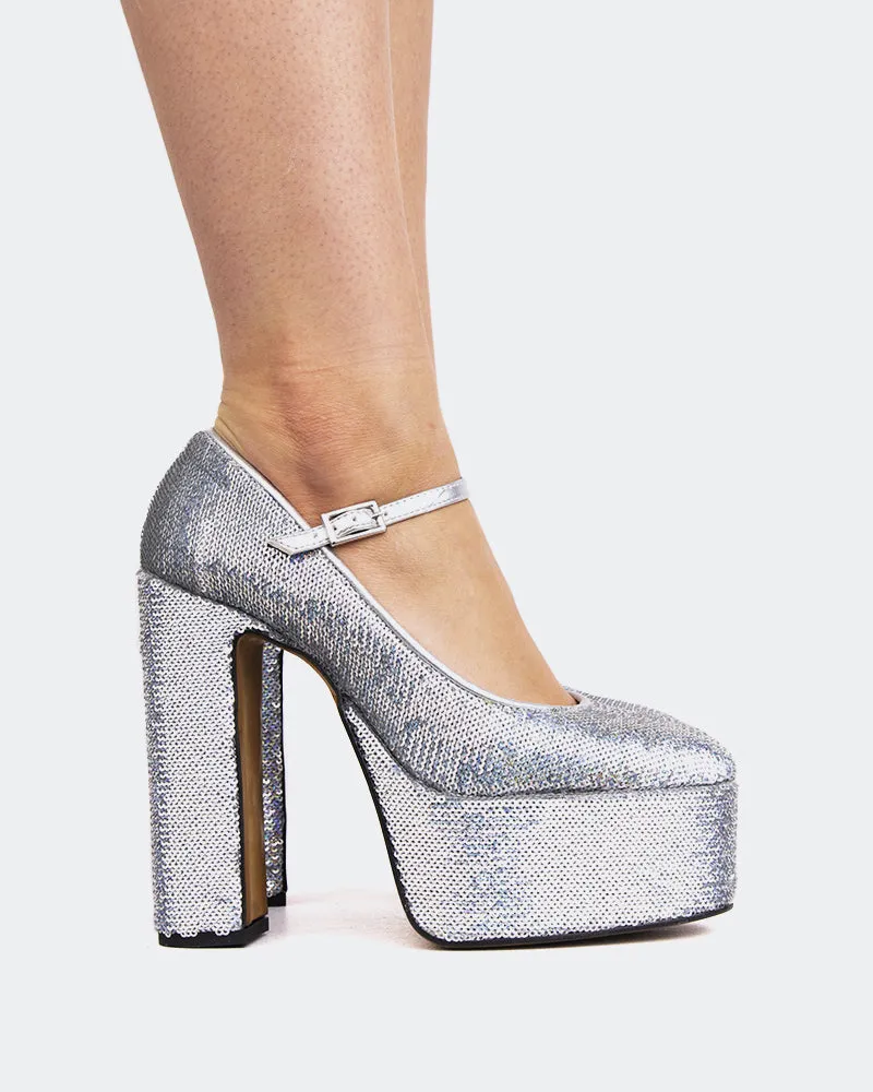 Ragazza Silver Sequins sold by L'Intervalle