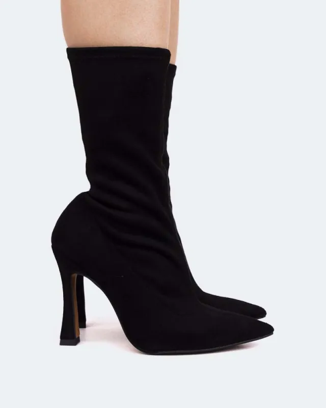 Èze Black Suede Stretch sold by L'Intervalle