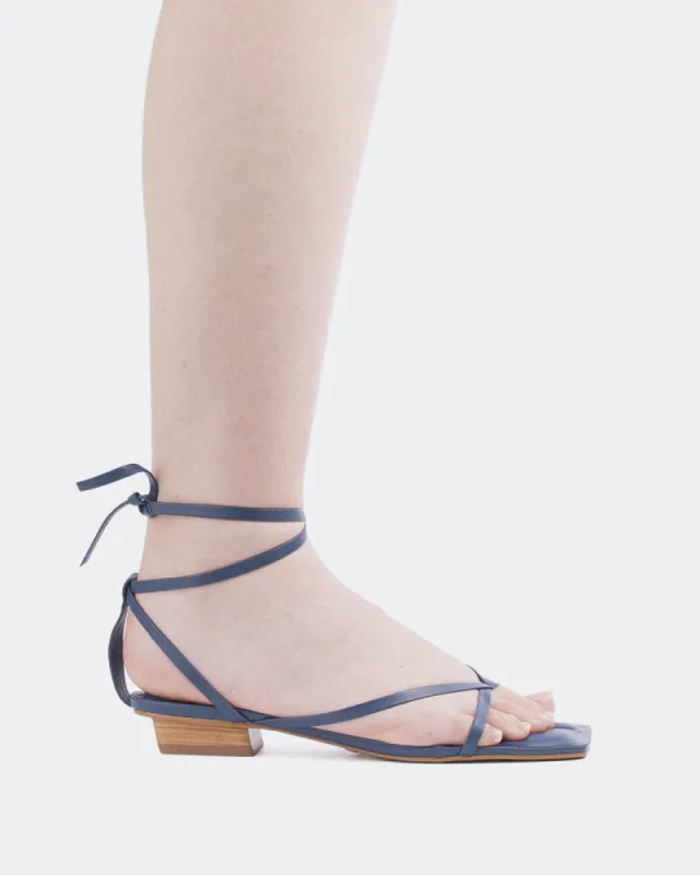 Talita Blue Leather sold by L'Intervalle