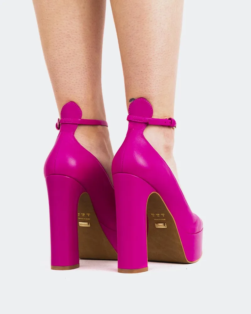 Habibi Fuschia Leather sold by L'Intervalle product image thumbnail 3