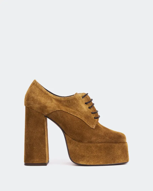 Ursuline Brown Suede sold by L'Intervalle