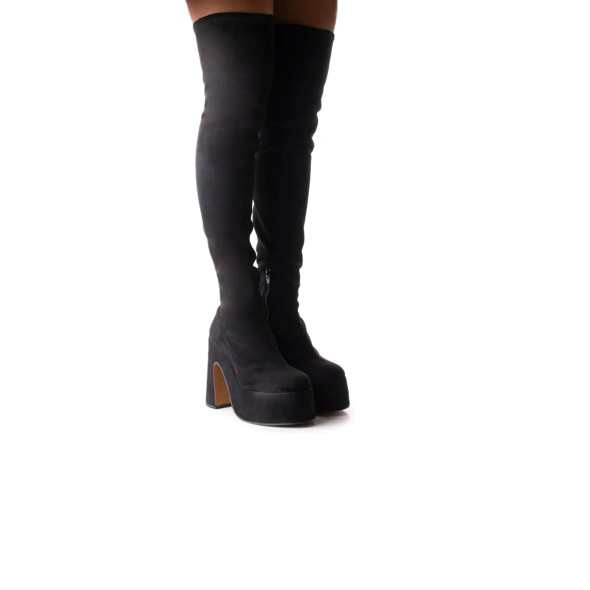 Finesse Black Suede Stretch sold by L'Intervalle product image thumbnail 2