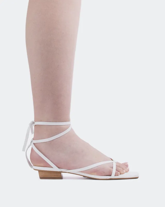 Talita White Leather sold by L'Intervalle