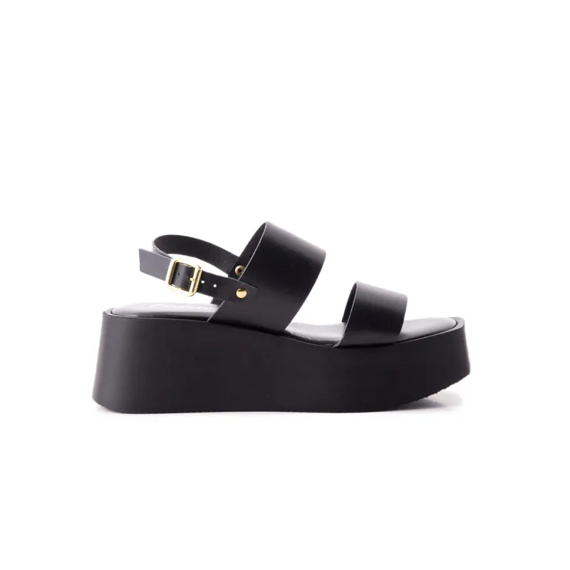 Pelosa Black Leather sold by L'Intervalle