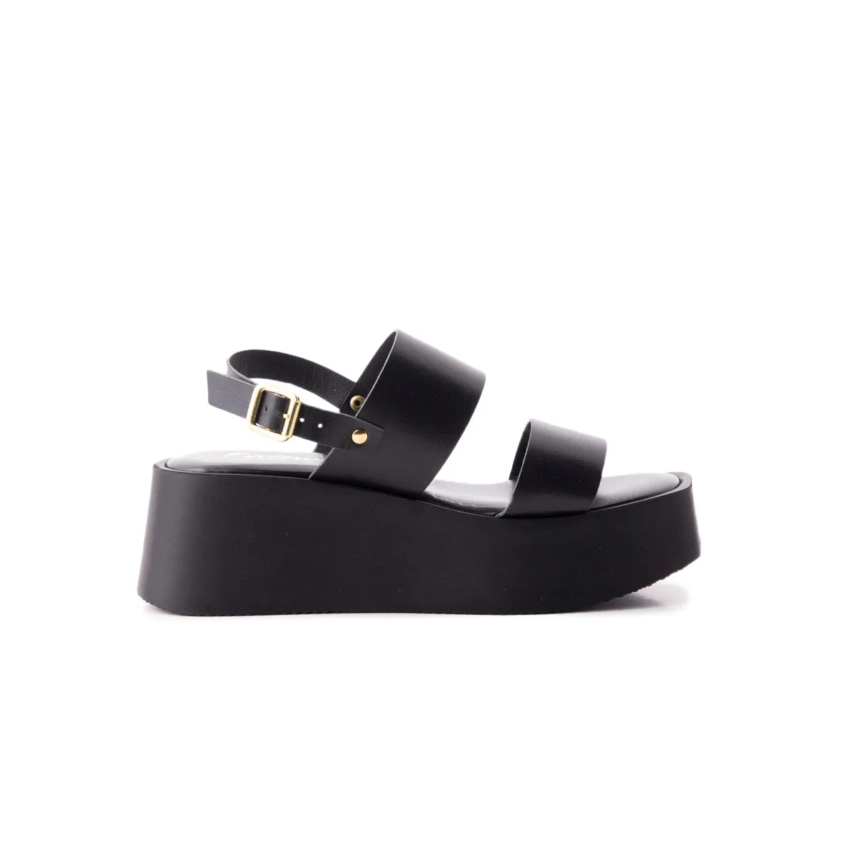 Pelosa Black Leather sold by L'Intervalle