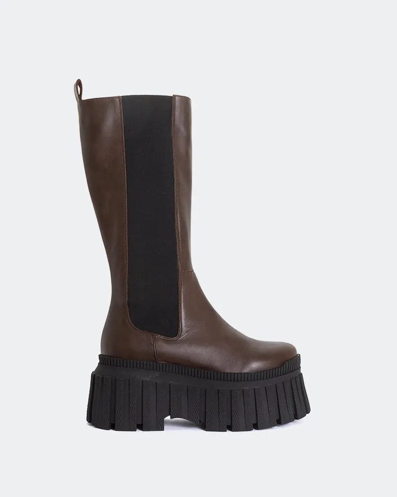 Lilma Brown Leather sold by L'Intervalle