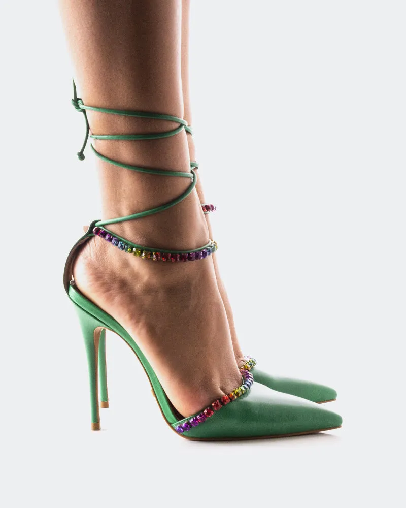 Matina Green Leather sold by L'Intervalle