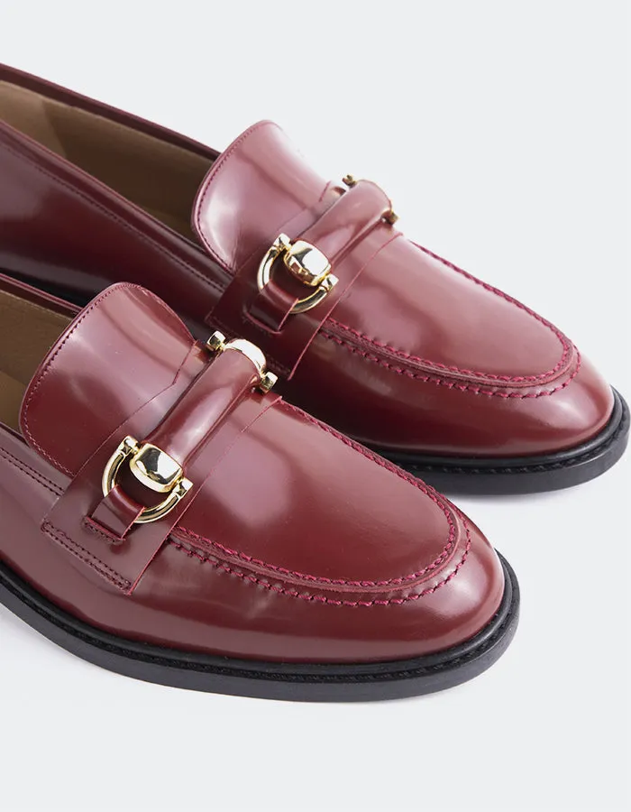 Prato Burgundy Leather sold by L'Intervalle product image thumbnail 3