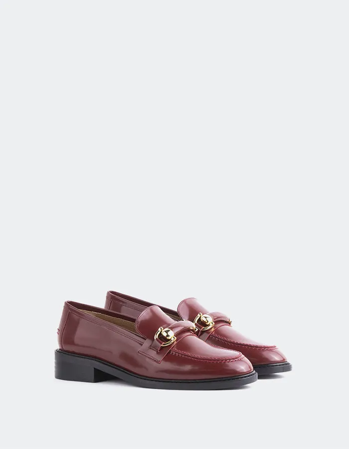 Prato Burgundy Leather sold by L'Intervalle product image thumbnail 2