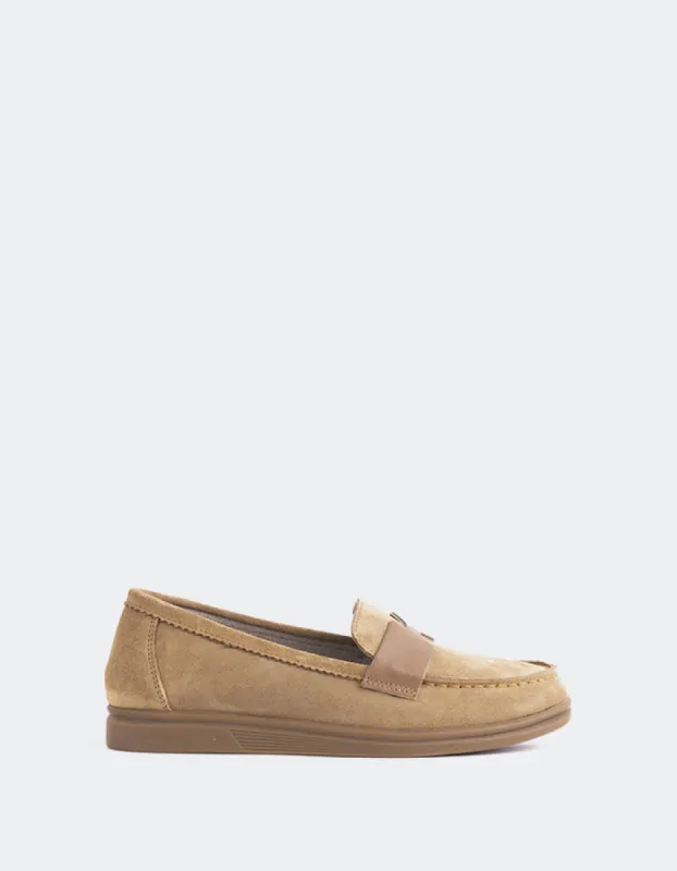 Yasmin Tan Suede sold by L'Intervalle