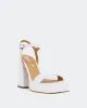 Rabanne, White Leather/Cuir Blanc sold by L'Intervalle