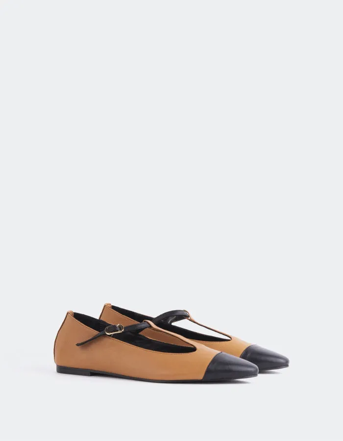 Elara Tan Black Leather sold by L'Intervalle product image thumbnail 2