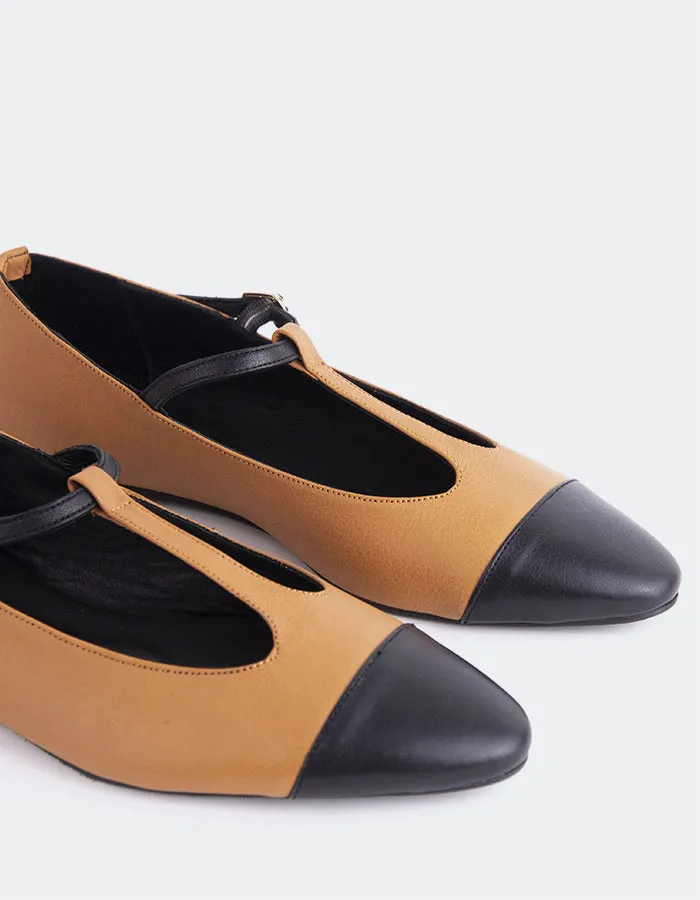 Elara Tan Black Leather sold by L'Intervalle product image thumbnail 3