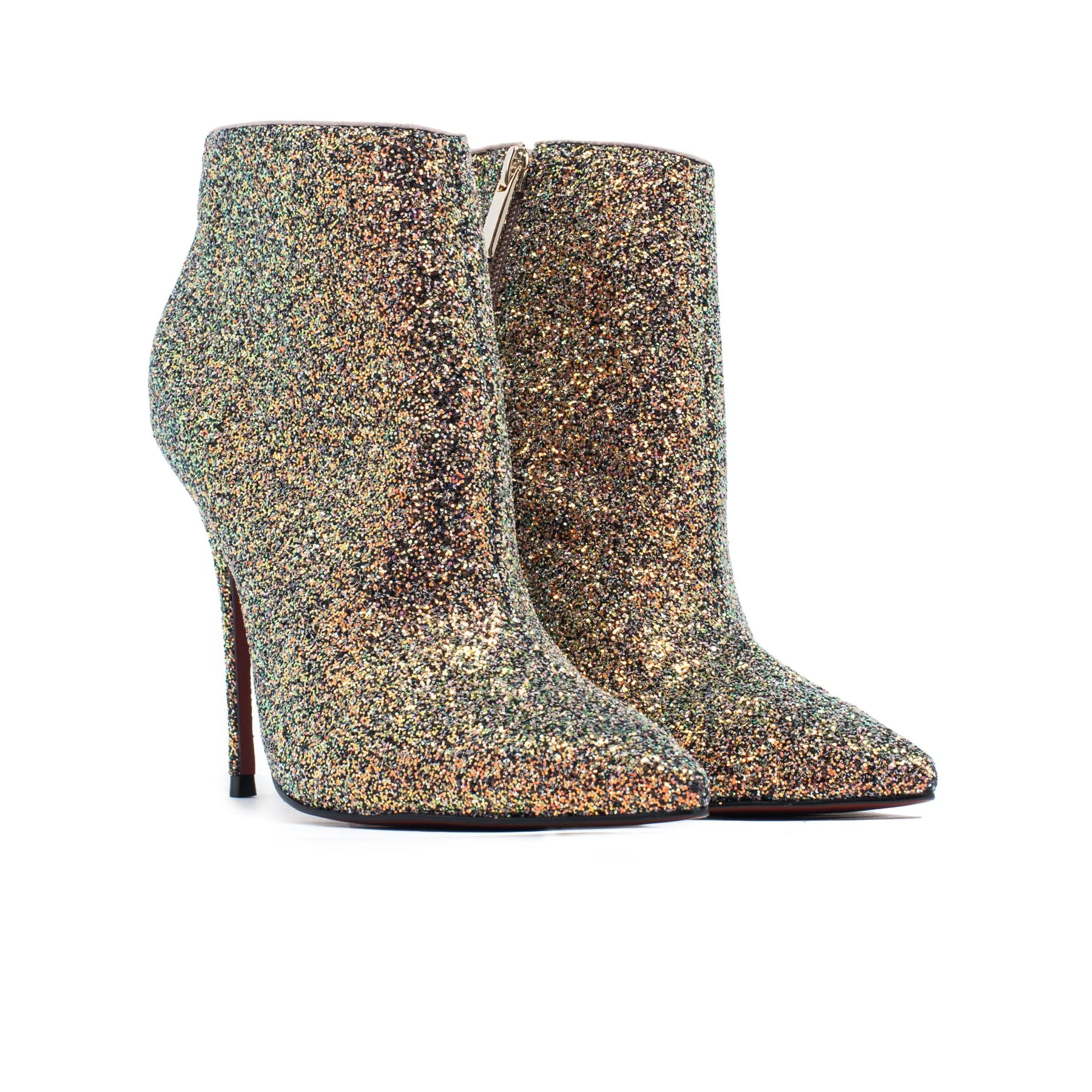 Lucia Champagne Glitter Ankle Boots sold by L'Intervalle product image thumbnail 3