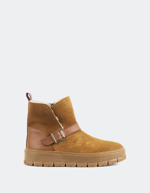 Plorin Cognac Suede sold by L'Intervalle