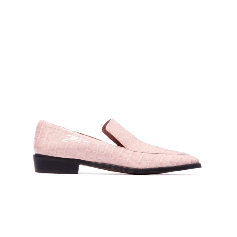 Marisol Rose Croco Leather sold by L'Intervalle