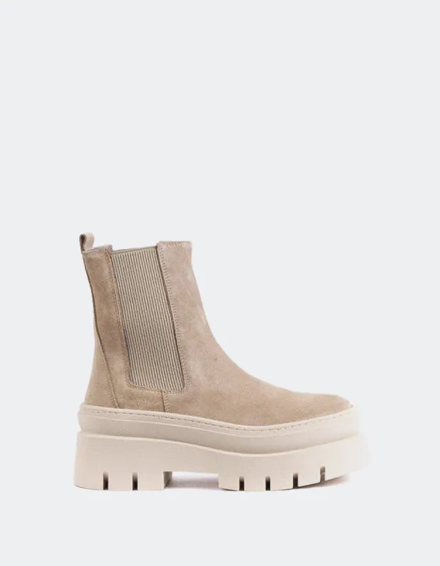 Delya Beige Suede sold by L'Intervalle