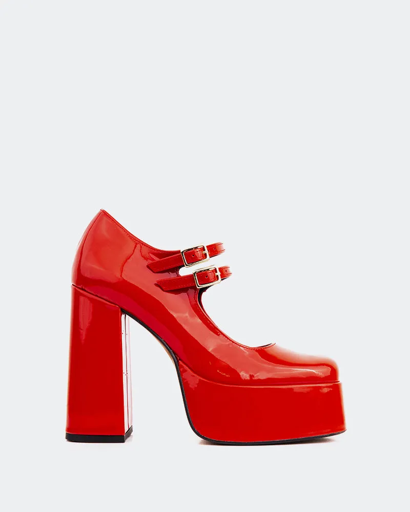 Bird Red Patent sold by L'Intervalle