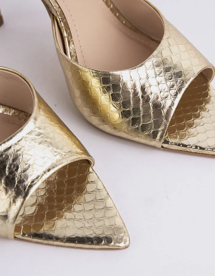 Thelma Gold Snake Leather sold by L'Intervalle product image thumbnail 4