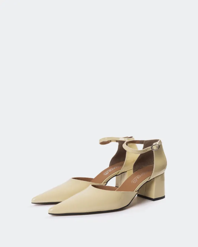 Catriona Light Yellow Patent sold by L'Intervalle