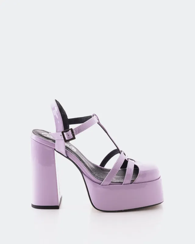Lauranne Lilac Patent sold by L'Intervalle