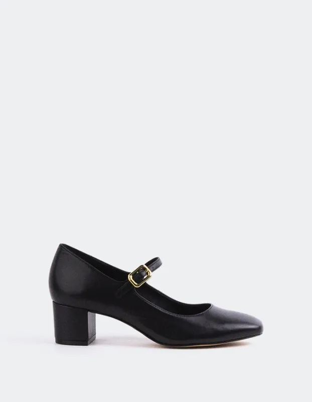Rosalba Black Leather sold by L'Intervalle