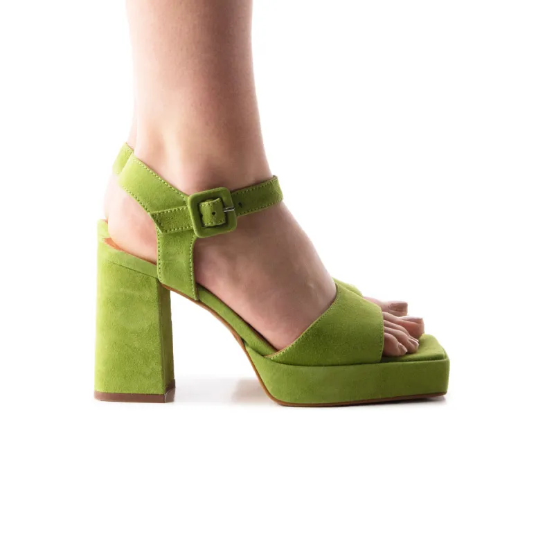 Jalapa Green Suede sold by L'Intervalle