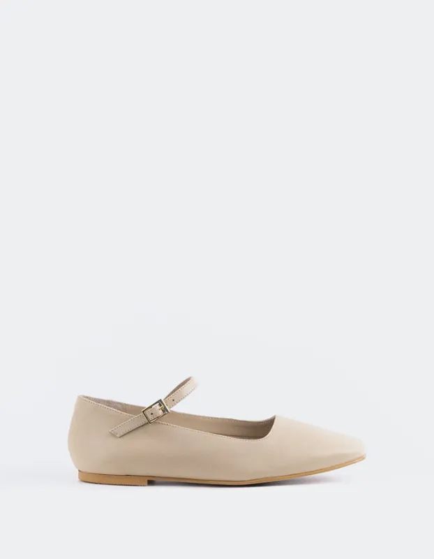 Reubena Nude Leather sold by L'Intervalle
