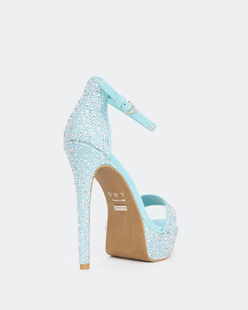 Rinna, Turquoise Suede/Suède Tur. sold by L'Intervalle product image thumbnail 3