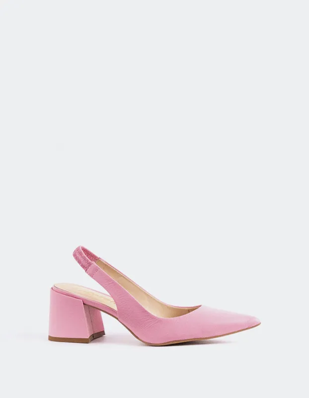 Dalida Pink Leather sold by L'Intervalle