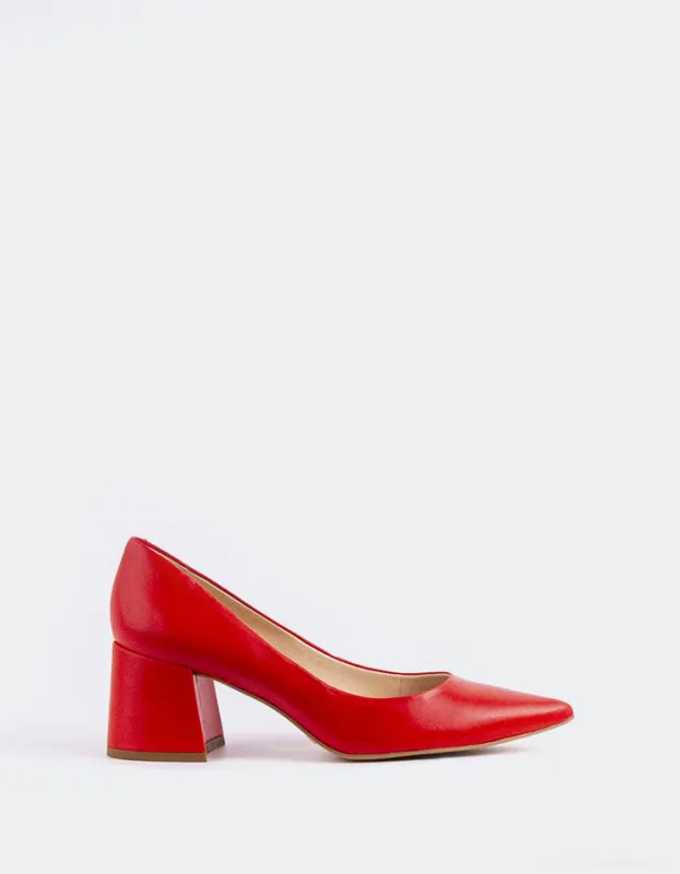 Josephine Red Leather sold by L'Intervalle