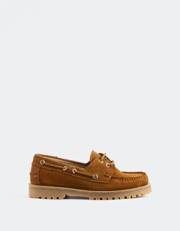 Gaia Chestnut Suede sold by L'Intervalle