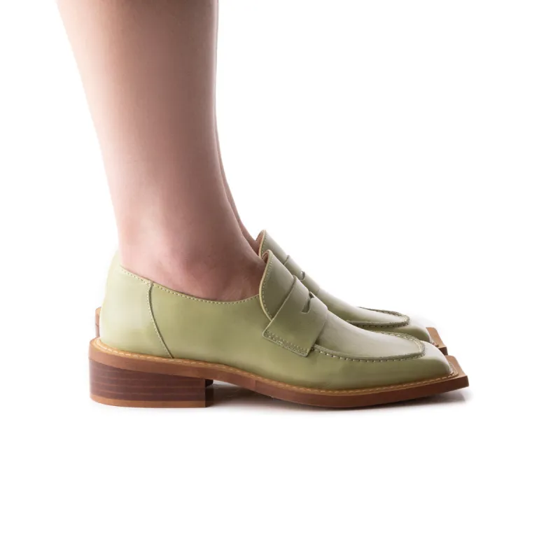 Malaya Light Green Leather sold by L'Intervalle