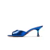 Jamila Crack Blue Leather sold by L'Intervalle