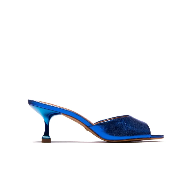 Jamila Crack Blue Leather sold by L'Intervalle