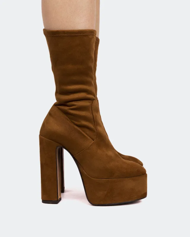 Dixie Tan Suede Stretch sold by L'Intervalle