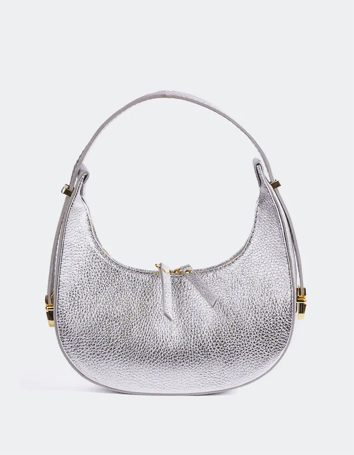 Josette Silver Metal Leather sold by L'Intervalle