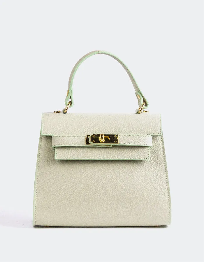 Vance Lt. Green Leather sold by L'Intervalle