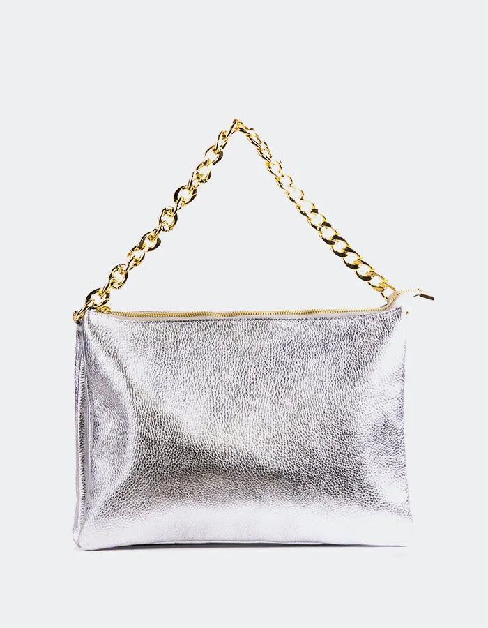 Elysia Silver Metal Leather sold by L'Intervalle