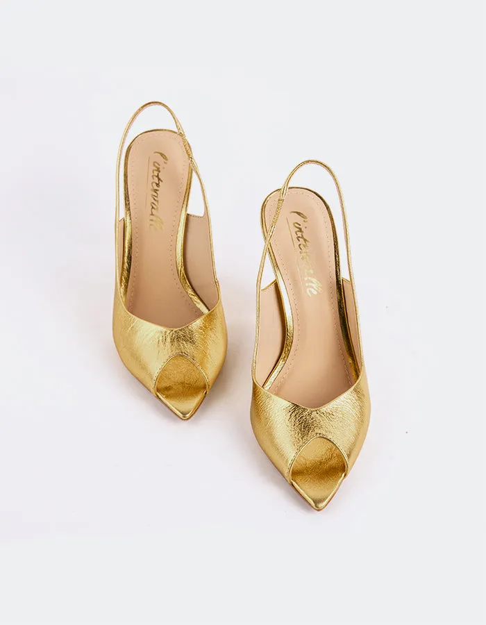 Twylla Gold Leather sold by L'Intervalle product image thumbnail 2