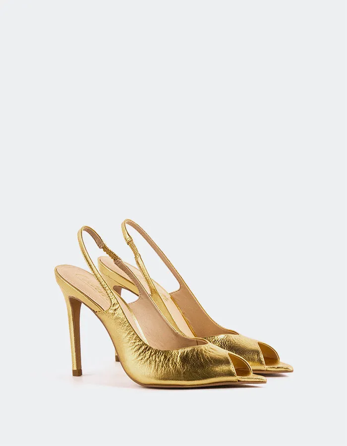 Twylla Gold Leather sold by L'Intervalle product image thumbnail 4