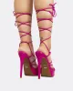 Malibu Fuchsia Leather sold by L'Intervalle
