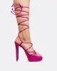 Malibu Fuchsia Leather sold by L'Intervalle