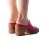 Pachuca Fuschia Leather sold by L'Intervalle