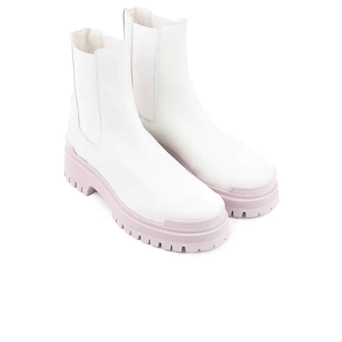 Kirby White Leather/Lilac Sole sold by L'Intervalle product image thumbnail 2