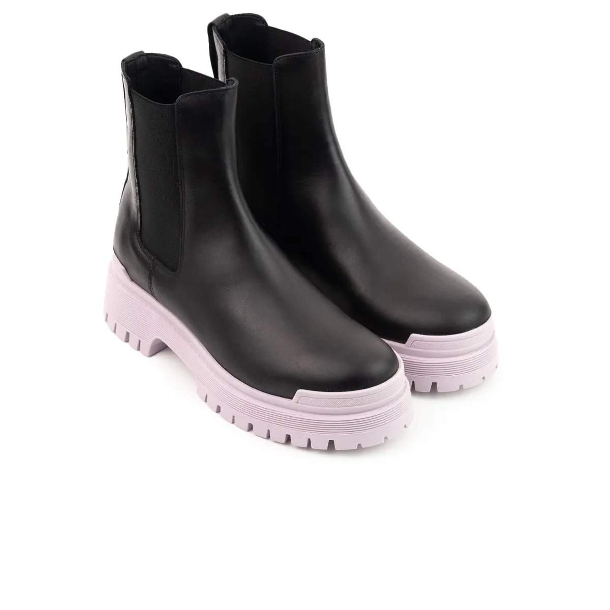 Kirby Black Leather/Lilac Sole sold by L'Intervalle product image thumbnail 2