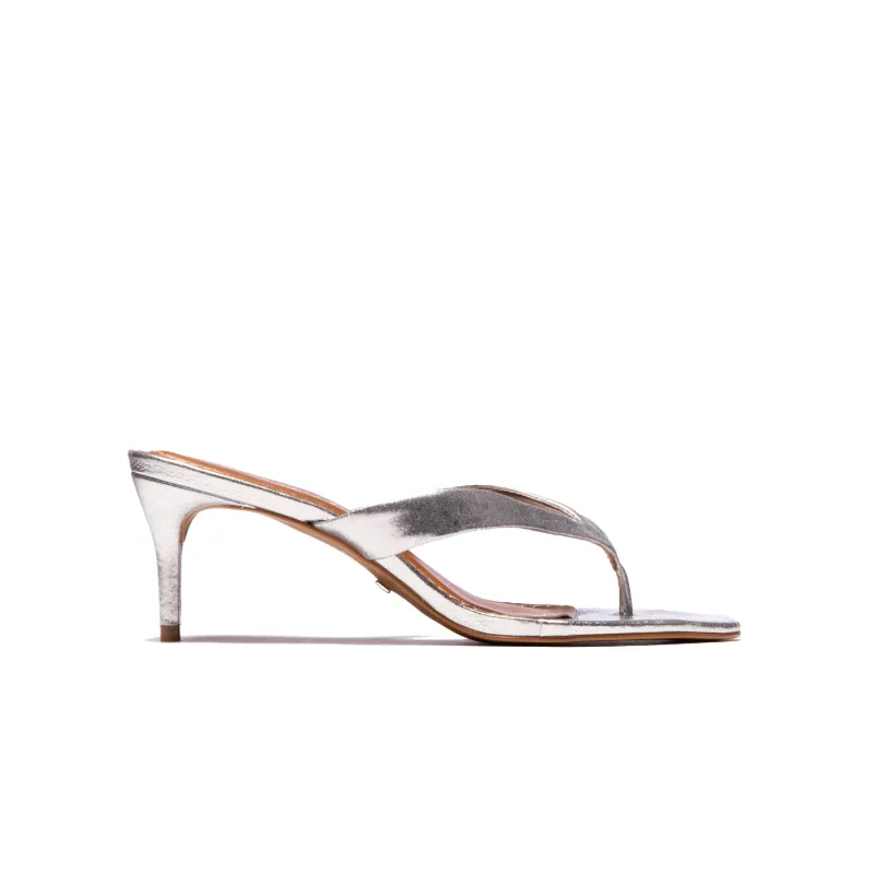 Jolene Crack Silver Leather sold by L'Intervalle