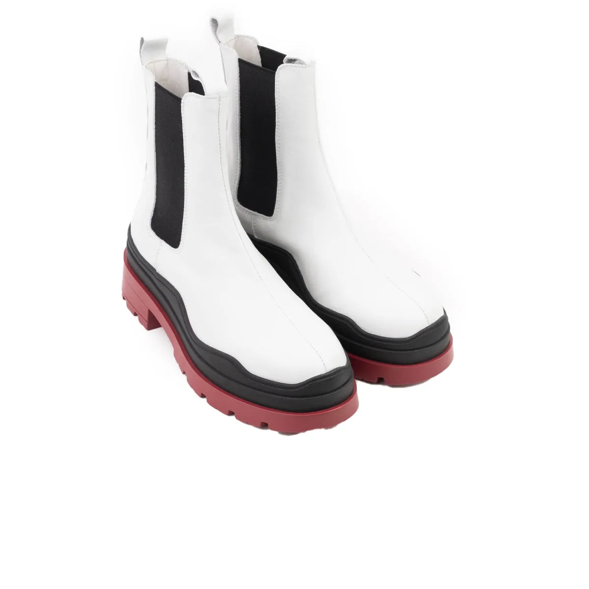 Creusot White Leather / Red Sole sold by L'Intervalle product image thumbnail 2