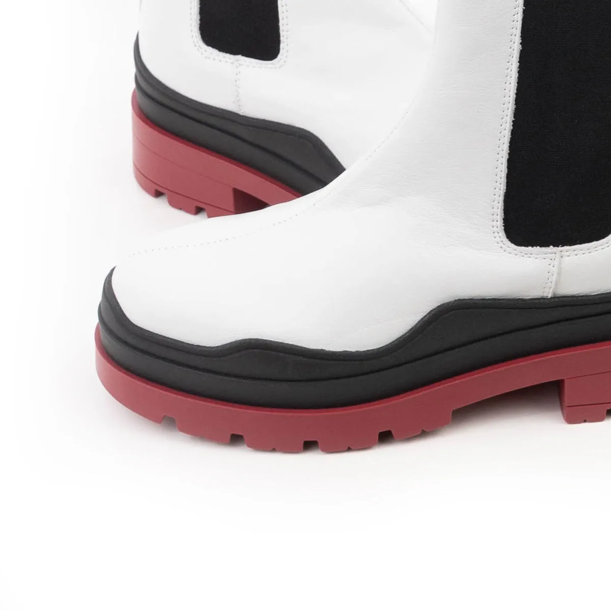 Creusot White Leather / Red Sole sold by L'Intervalle product image thumbnail 3